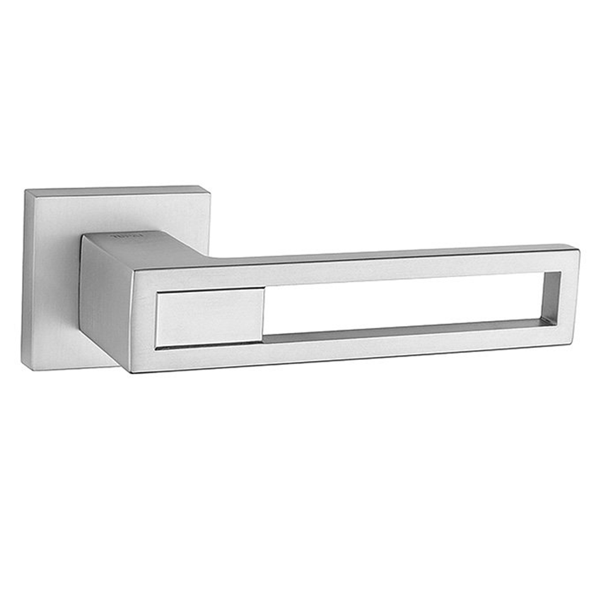 Ручки дверные Tupai Baraco 2737 5S Q-96 хром матовый R